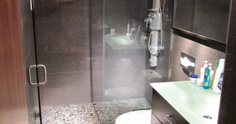 Glass Shower Door Finally Installed