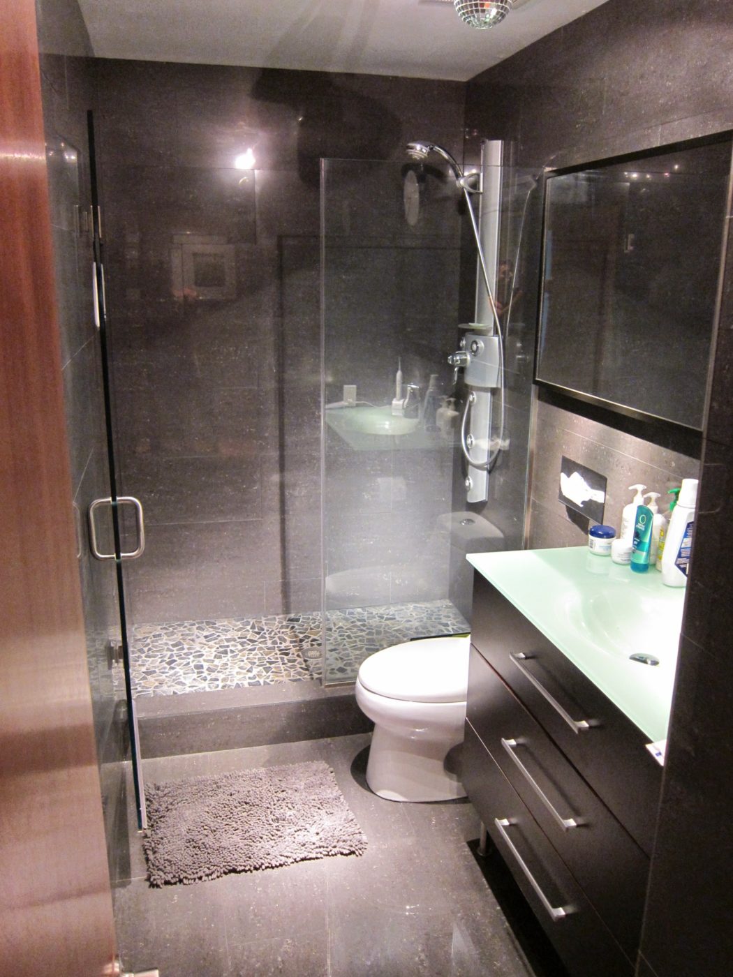 Glass Shower Door Finally Installed