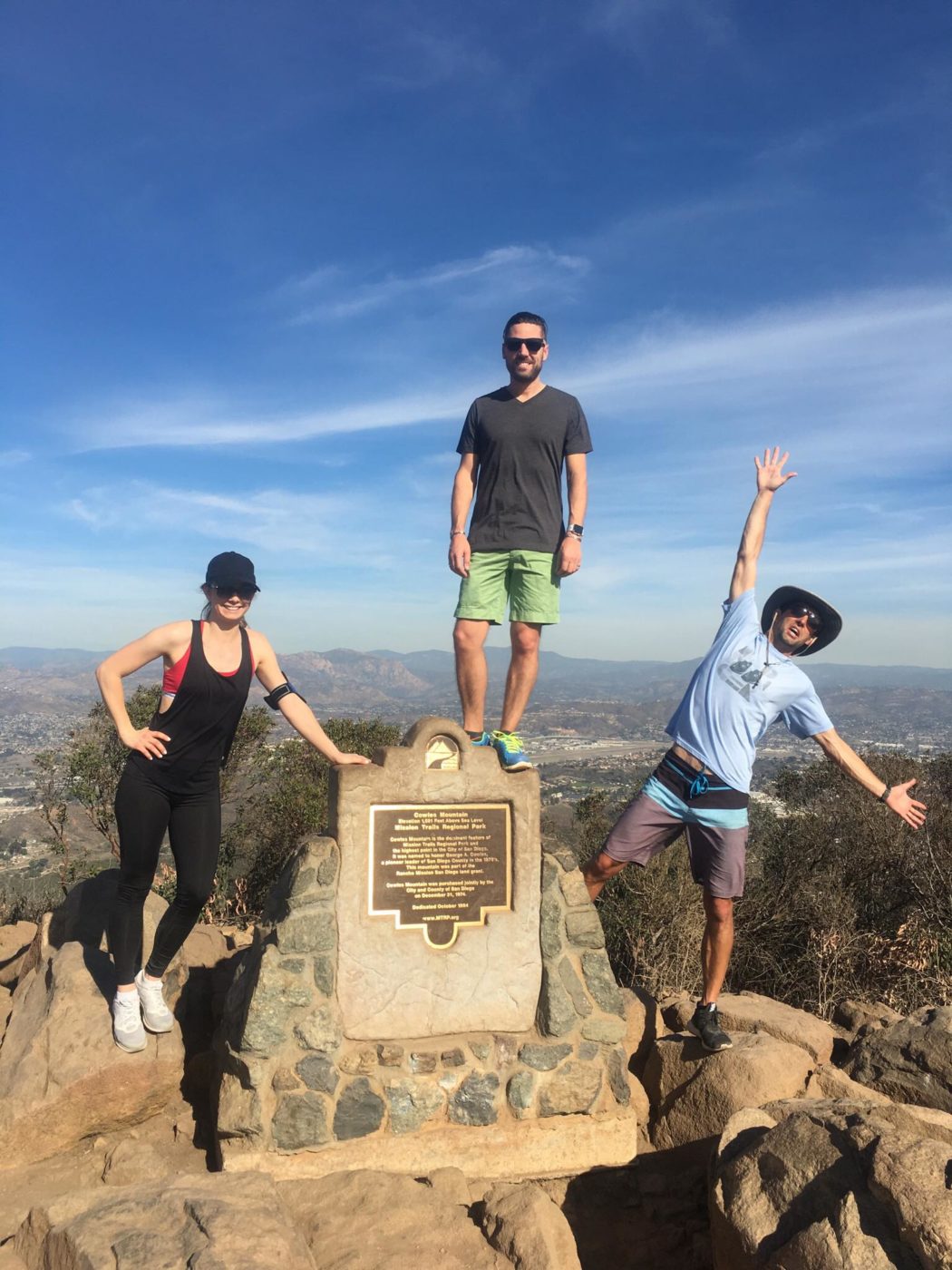 Hiked Cowles Mountain with Rachael & Adam